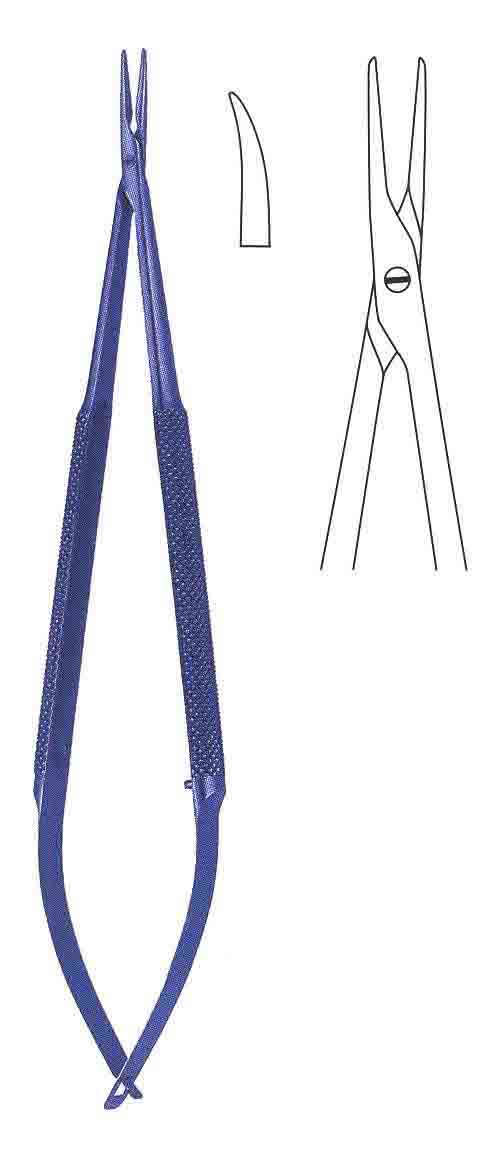 TİTANYUM MİKRO PORTEKÜ KİLİTSİZ EĞRİ 18CM